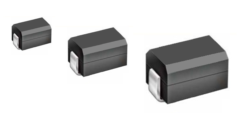 Figure 7 — An assortment of surface-mount chip and power inductors: wire-wound ceramic and ferrite chip types alongside molded and shielded power inductors. Source: photograph by Elcap (Jens Both),…