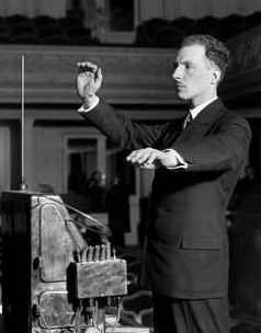Figure 5 — Léon Theremin in 1927. Best known for the electronic instrument that bears his name, he designed the passive resonant-cavity bug hidden in the Great Seal. Source: Wikimedia Commons.